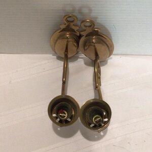 Brass candle holders wall sconces
